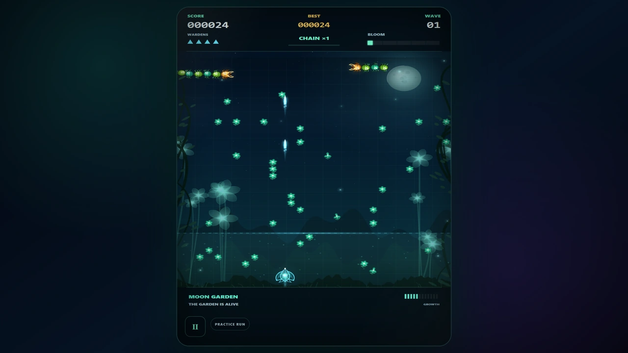 BLOOMSTRIKE alternate action gameplay view